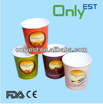 Logo printed disposable coated 5oz ice cream cup