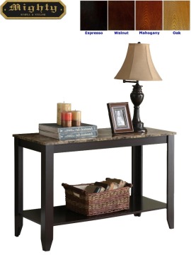 Faux Marble Top Sofa Long Console Table