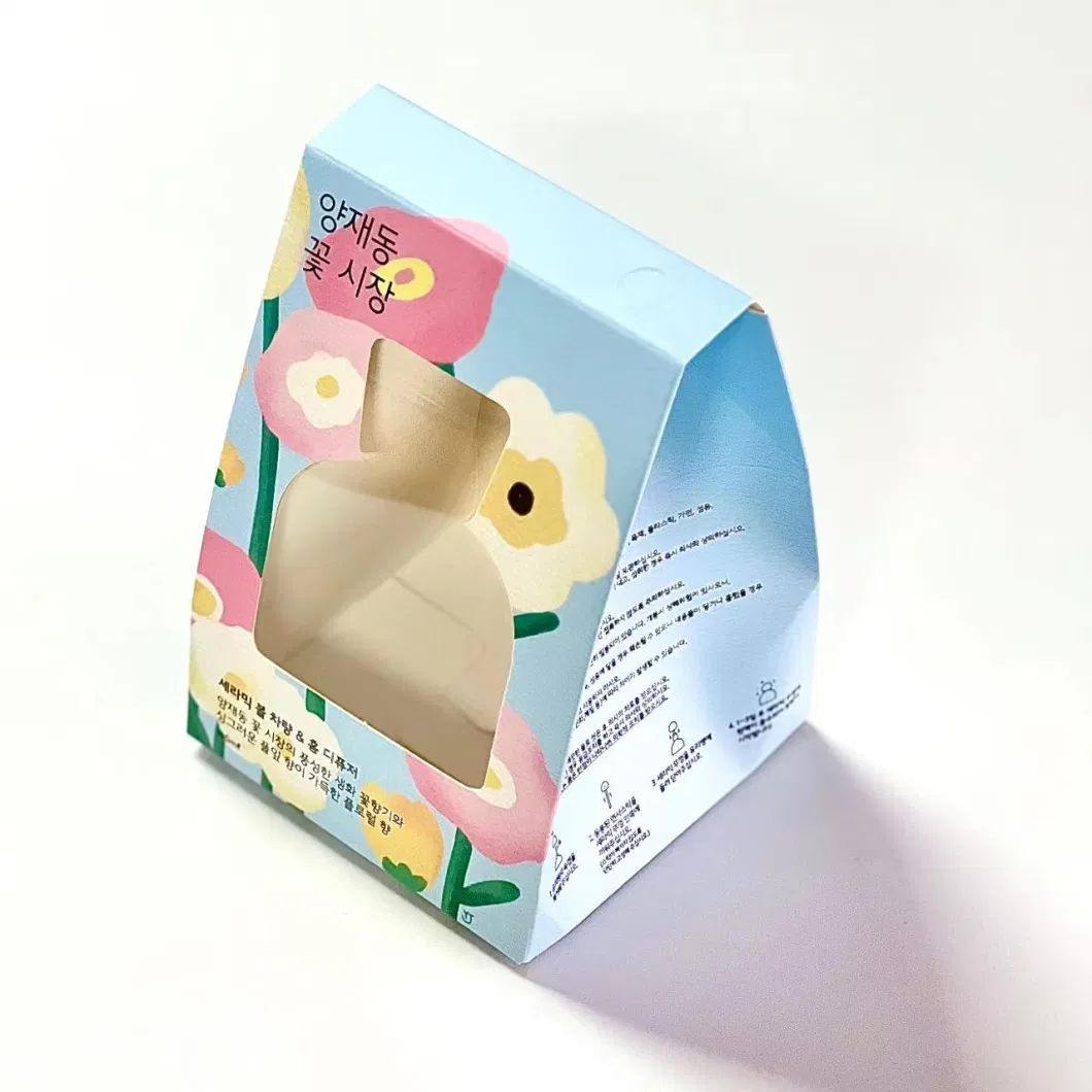 China Manufacturer Custom Cosmetic Face Cream Gift Paper Box with PVC Window