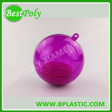 Colorful 8cm macaron boxes plastic small round ball