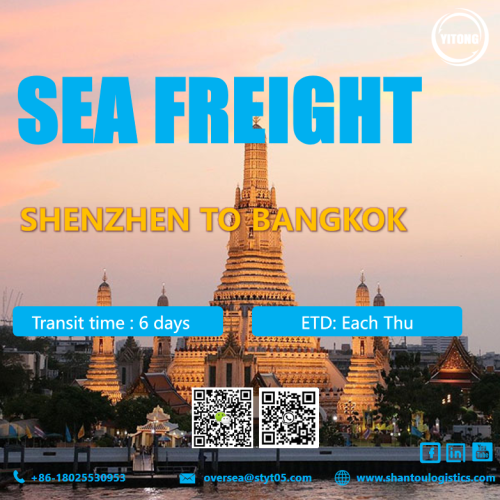 Service de fret maritime de Shenzhen à Bangkok Pat