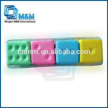 Dice Eraser Eraser Rubber