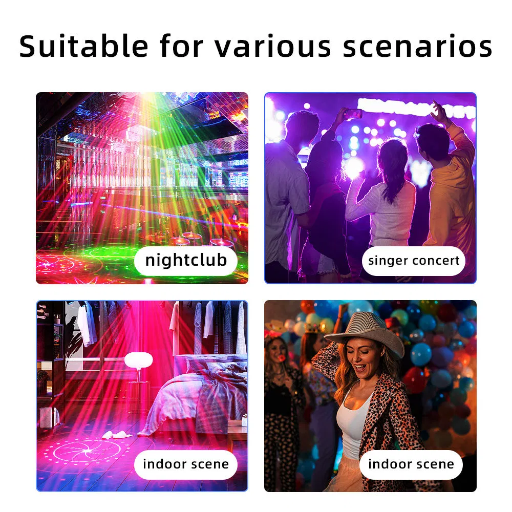 High-Power Laser Light with Sound Control for Events