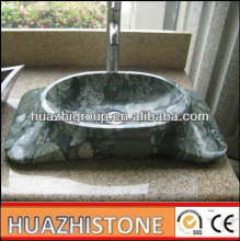 Hot sale green marble kitchen basin