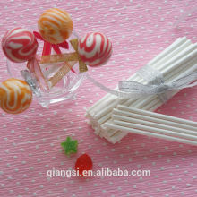 White lollipop candy sticks