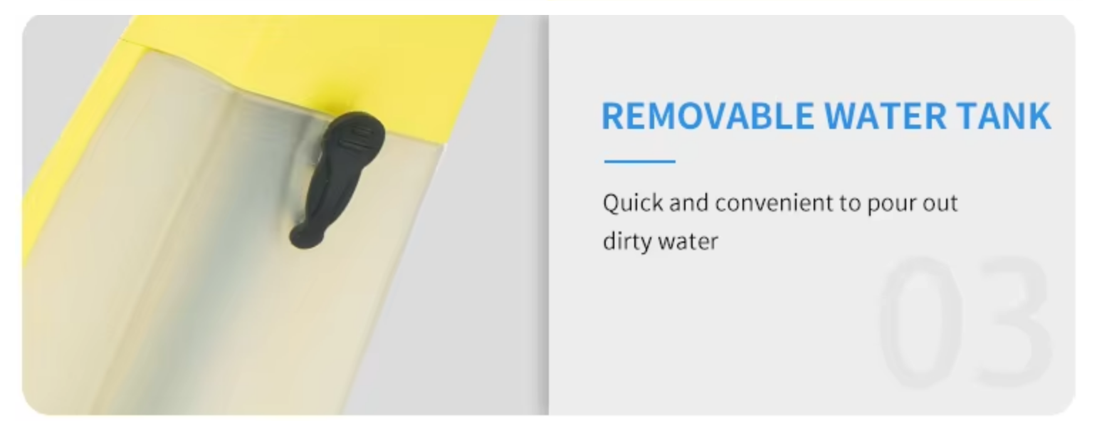 شیشه پاک کن برقی دستی KS-5523 زرد Electric Handheld Window Cleaner KS-5523 Yellow