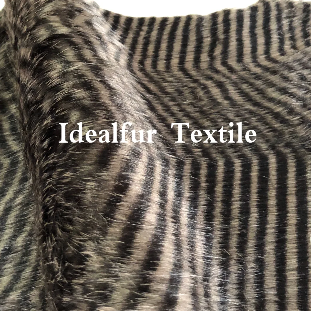 Pressing Herringbone Pattern Short Synthetic Fur