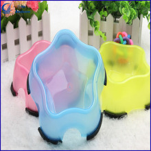 Plastic Star Style Pet Dog Puppy Feeding Dish Bowl S L New