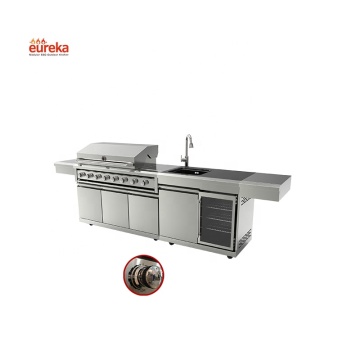 Kitchen Unit Cabinet Gas Bbq Grill Kitchen Cabinet Complete Sets with Sink