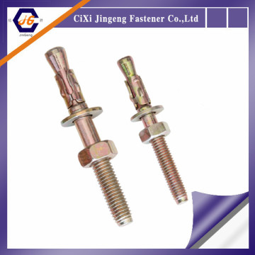 expandable anchor yellow electroplated thru bolt m12