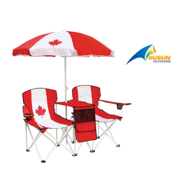 Double Seats Chair With Umbrella
