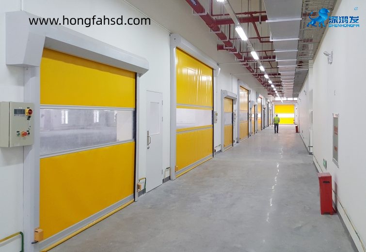 PVC High speed door yellow