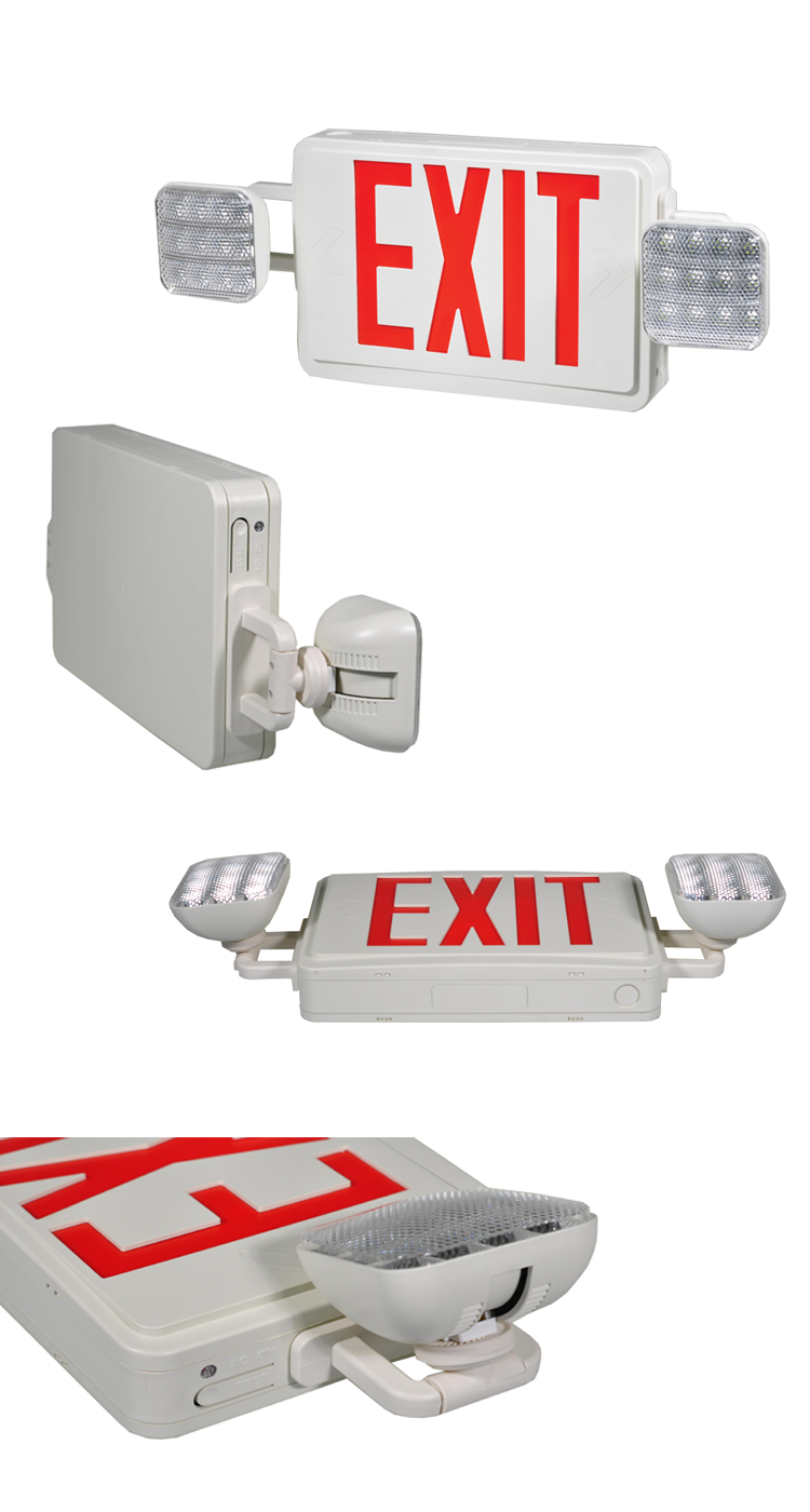 FEITUO Supplier LED emergency light combo with exit sign JLEC2BCW-B