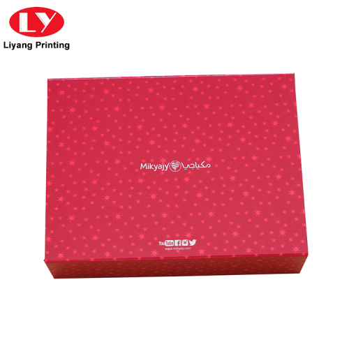 Magnetic Book Shaped Christmas Cardboard Paper Gift Box