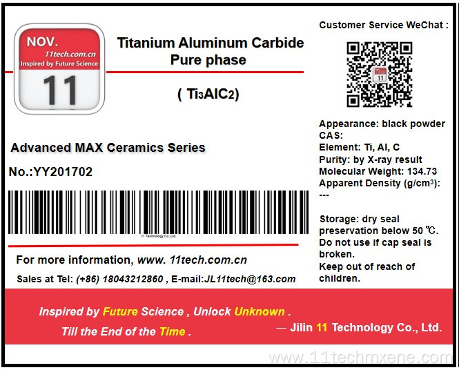 Two-dimensional supermetal Pure phase Ti3AlC2