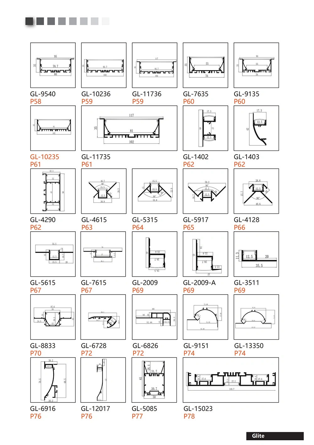 Alu LED Profile Light LED Aluminum Profile for LED Bar Lighting