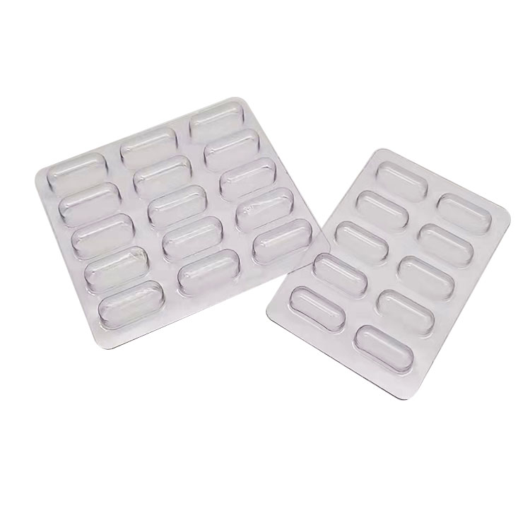Pill Capsule Pill Plastik Plastik Masukkan Pembungkusan Dulang