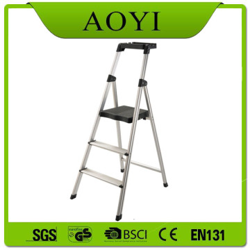 Tool tray step ladder