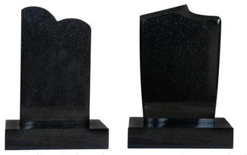 Fengzhen Black Granite Tomb Stone, Stone Monument (CS-FZBK01)