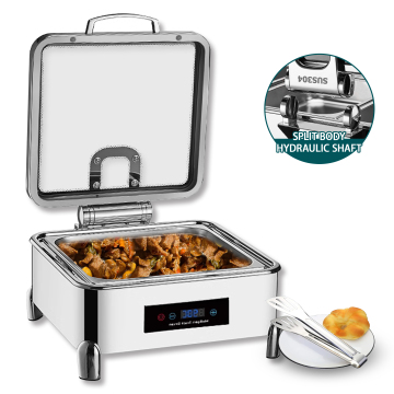 YITIAN 6L Electric Chaffing Dish - Luxury Stainless Steel Buffet Pan for Catering