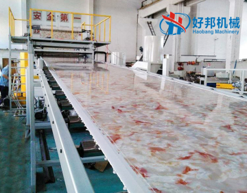 Plastic PVC Imitation Marble Sheet Production Line