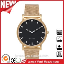 Vogue quartz watches bezel japan movt roles watches men gold luxury brand