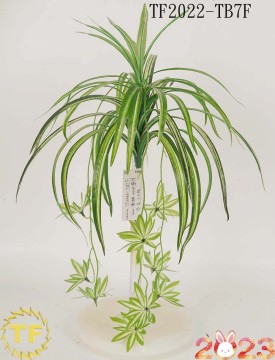 22"spider plants flower artifical hanging bush