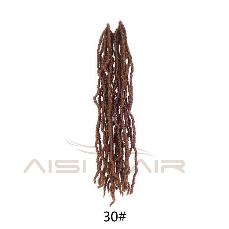 Aisi Hair Crochet Braids 18'' Most Natural Faux Locs Crochet Braid Premium Fiber Synthetic Hair African Roots Hair Extensions