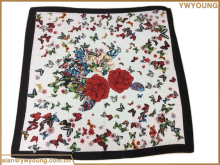 Lady Fashion Printed Square Polyester Scarf