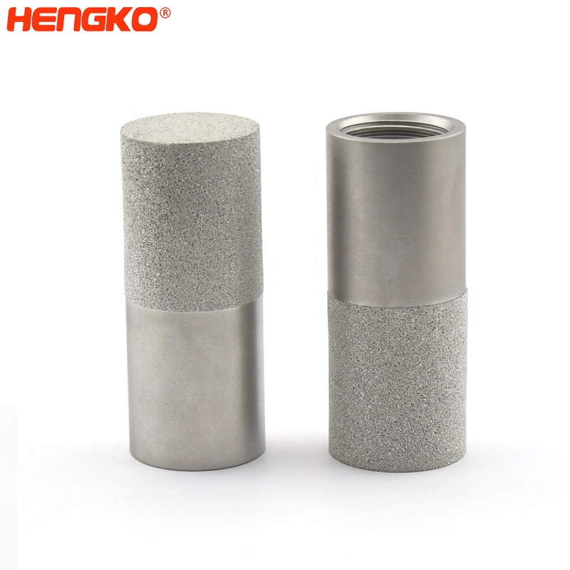 Stainless steel temperature humidity sensor suitable for industrial low humidity applications sintered porous probe housing