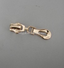 Highly polished gold metal zipper large metal zipper
