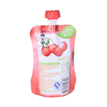 Offset Printing Plastik Zip Lock Spout Drink Pack