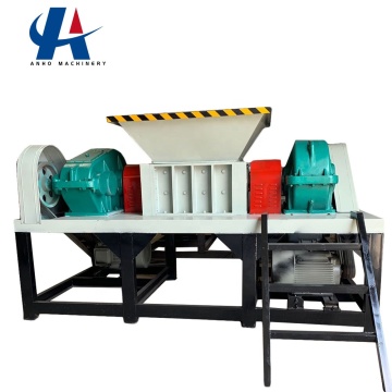 Double Shaft Industrial Solid Waste Shredder for Hard Disk and Carton Waste