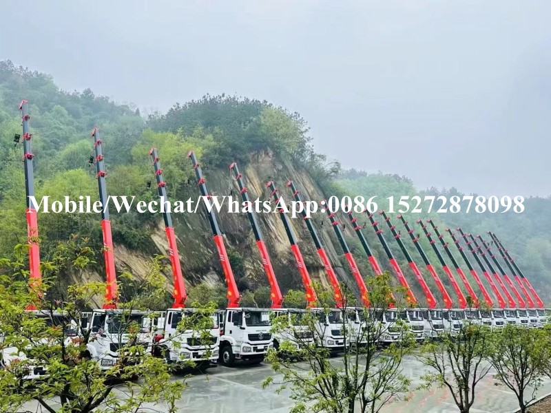 Crane montada en camión Shacman (6) SHACMAN Truck Mounted Crane (6)