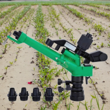Metal Rain Gun Sprinkler - Oscillating Water-Saving Misting System for Farms and Gardens