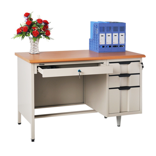 Wooden Small Metal Office Desk With File Drawer