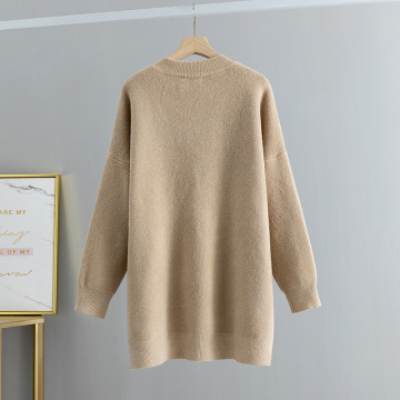 Herbst Spring Batwing -Ärmelpullover Frauen