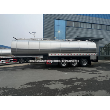 Aceite comestible/ leche/ productos lácteos Liquid Food Grade Transportation 3 Axes Semi trailer