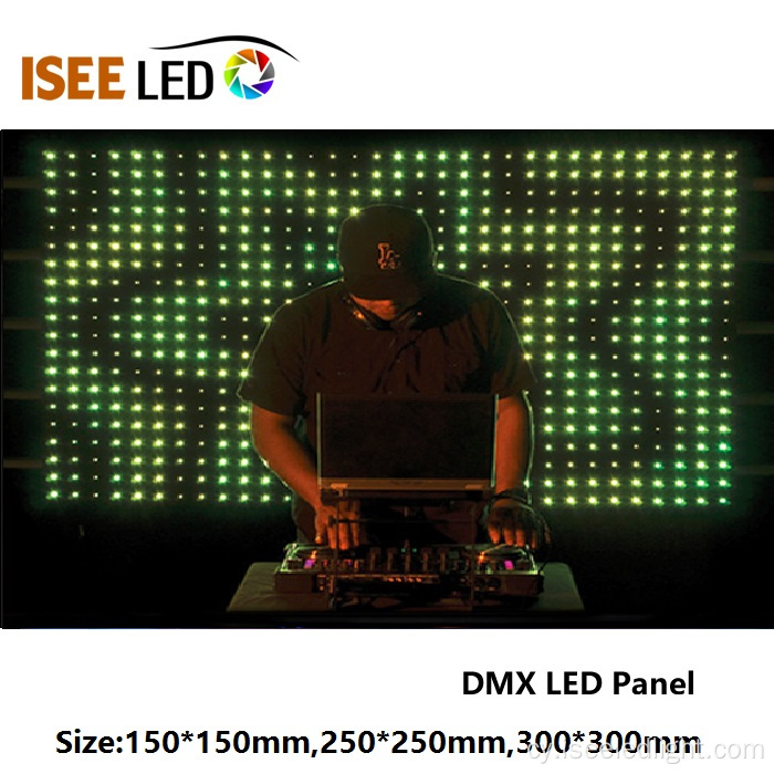 300*300mm RGB DMX Fideo LED Panel Golau panel