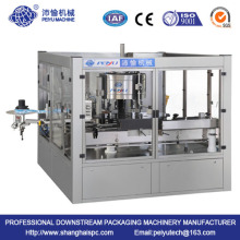 Rotary labeling machine for PET bottle