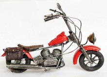 Antique metal motorcycle model