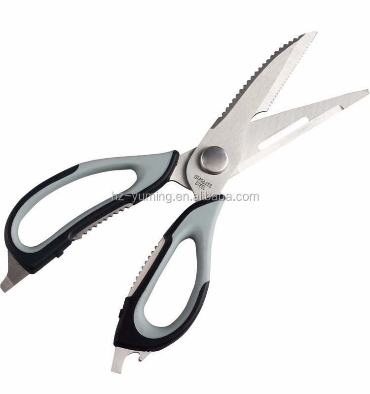 7 in 1 multi-function kitchen fish cutting scissors with magnet