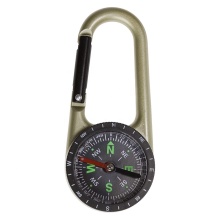 Multiple Colors Mini Compass with Magnetic Carabiner Clip