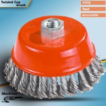 PEGATEC Industrial Powerful Twisted Knotted Cup Brush