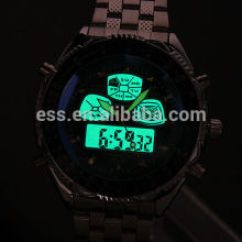 Brand New wrist quartz men's watch sport dual time watch WM007-ESS
