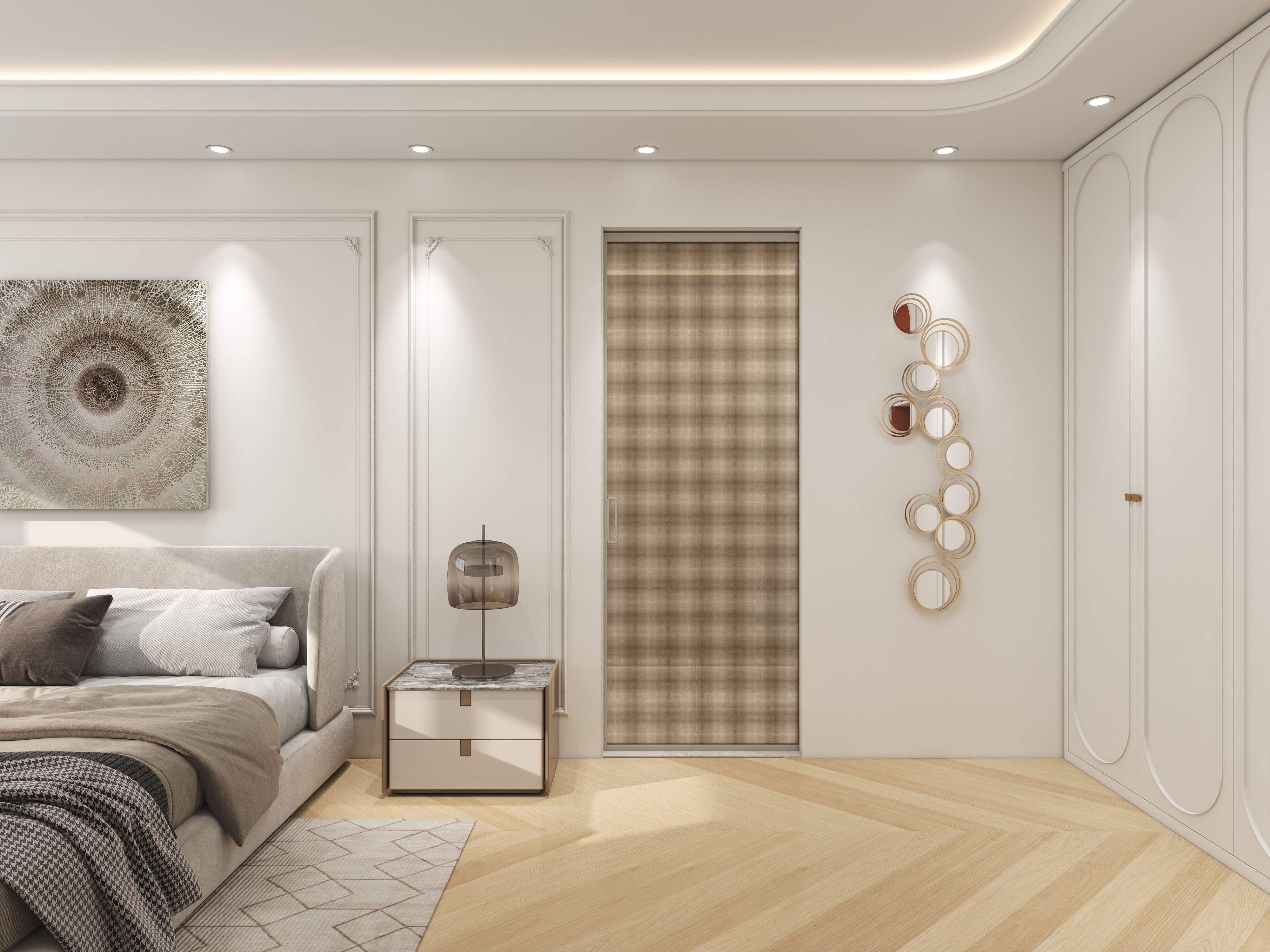 porta deslizante de bolso minimalista com design de parede perfeito