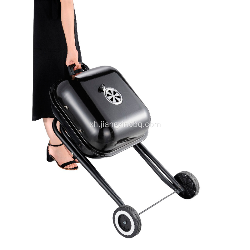 I-18&quot; yeSquare Foldable Charcoal Grill eneTrolley