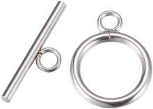 Stainless Steel OT Ending Toggle Clasps 20 pack