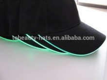 black baseball cap with led light