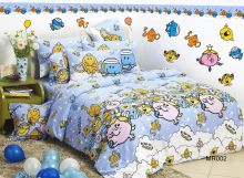 Soft Cute Floral Simple Kids Bed Sets For Home , Cot Bedding Sets